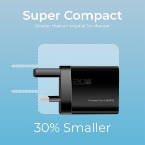 Promate PowerPort-20PD Premium Travel Charger Type-C PD 20W 2
