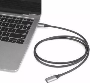 Kabel USB Roger USB-C - USB-C 1 m Czarny (4752168125700) 2