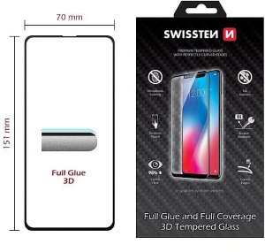 Swissten Ultra Durable Full glue / Full Face Tempered Glass Apple iPhone 14 Pro Black 2