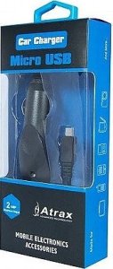 ATX Platinum Premium Car charger 12 / 24V / 1A + micro USB cable Black (Blue Blister) 1