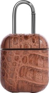 Devia Lux Series Eco Leather Look Magnetic Carabiner Case Apple AirPods 1st Generation 3