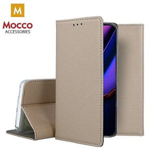 Mocco Smart Magnet Book Case For Apple iPhone 11 Pro Max Gold 1