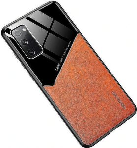 Mocco Lens Leather Back Case for Apple iPhone 12 Pro Max Orange 1