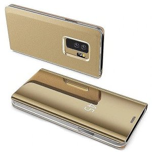 Mocco Clear View Cover Case For Samsung Galaxy A22 4G Gold 3