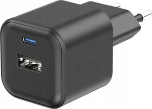 Swissten Travel Charger GaN USB-C 20W PD / USB-A 18W QC 3