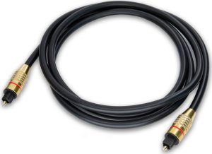 RoGer TOSPD2M SPDIF Toslink Optical Audio Cable 2m golden 1