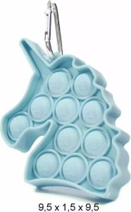 Mocco Simple Dimple Push Pop Antistress Sensory Toy / Unicorn Keychain / Blue 1