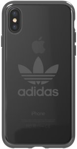 Adidas Clear Case Silicone Case for Apple iPhone X / XS Transparent - Black (EU Blister) 1