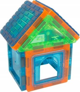 EDUKACYJNE KLOCKI MAGNETYCZNE KONSTRUKCYJNE ZESTAW 45 EL. + naklejki EMOTKI 10