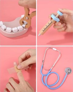 ZESTAW LEKARZA DLA DZIECI WALIZKA APTECZKA PIELĘGNIARKA MAŁY DOKTOR 12