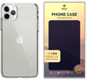 Mocco Original Clear Case 2mm Silicone Case for Apple iPhone 11 Pro Max Transparent (EU Blister) 1