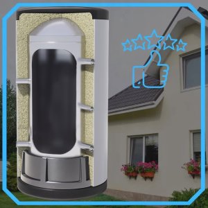 BUFOR ciepła NIERDZEWNY zbiornik CO MAGAZYN do pompy, kotła, pieca 50L 2