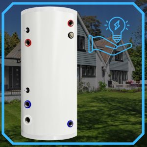 Zasobnik CWU bojler NIERDZEWNY 200l zbiornik bufor z wężownicą 2,8m^2 4