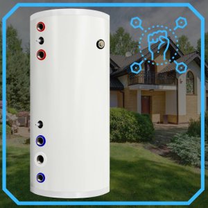 Zasobnik CWU bojler NIERDZEWNY 300l zbiornik bufor z wężownicą 4m 5