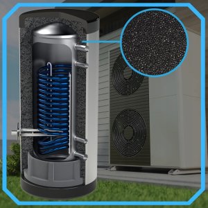 Zasobnik CWU bojler NIERDZEWNY 300l zbiornik bufor z wężownicą 4m 9