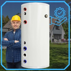 Zasobnik CWU bojler NIERDZEWNY 400l zbiornik bufor z wężownicą 4 m 11