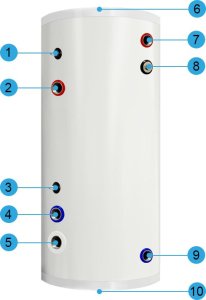 Zasobnik CWU bojler NIERDZEWNY 400l zbiornik bufor z wężownicą 4 m 12