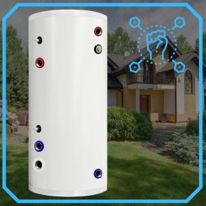 Zasobnik CWU bojler NIERDZEWNY 400l zbiornik bufor z wężownicą 4 m 5