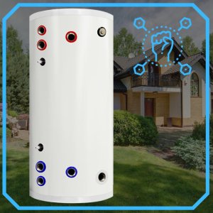 Zasobnik CWU bojler NIERDZEWNY zbiornik ciepłej wody 2 wężownice 200L 2