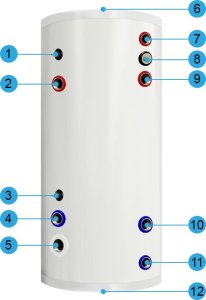 Zasobnik CWU bojler NIERDZEWNY zbiornik ciepłej wody 2 wężownice 500L 12