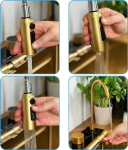 Zlewozmywak KUCHENNY JEDNOKOMOROWY z WODOSPADEM WIELOFUNKCYJNY + BATERIA TG-KS-LED-B-75-G 2