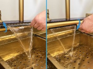 Zlewozmywak KUCHENNY JEDNOKOMOROWY z WODOSPADEM WIELOFUNKCYJNY + BATERIA TG-KS-LED-B-75-G 3