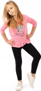 Elastyczne Legginsy Bawełniane Klasyczne Getry Polskie Czarne 104 4