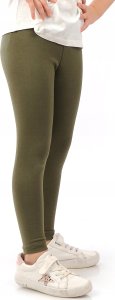 Elastyczne Legginsy Bawełniane Klasyczne Getry Polskie Khaki 104 2
