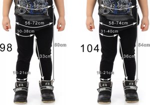 Getry chłopięce Długie legginsy Spodnie Czerwone 128 9