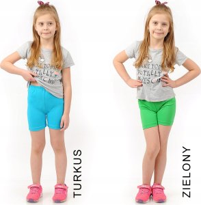 Krótkie spodenki Legginsy 1/2 Kolarki Dziecięce Getry Szorty Beżowe 86 13