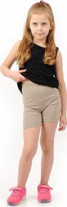 Krótkie spodenki Legginsy 1/2 Kolarki Dziecięce Getry Szorty Beżowe 86 4