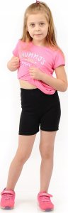 Krótkie spodenki Legginsy 1/2 Kolarki Dziecięce Getry Szorty Czarne 86 4