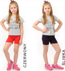 Krótkie spodenki Legginsy 1/2 Kolarki Dziecięce Getry Szorty Czarne 86 7