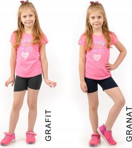 Krótkie spodenki Legginsy 1/2 Kolarki Dziecięce Getry Szorty Czarne 86 8