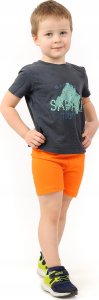Krótkie spodenki chłopięce Kolarki Getry 1/2 Szorty Pomarańczowe 86 2
