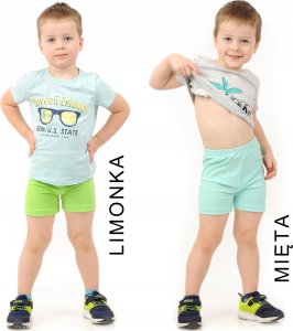 Krótkie spodenki chłopięce Kolarki dziecięce Getry 1/2 Szorty Jeans 104 8