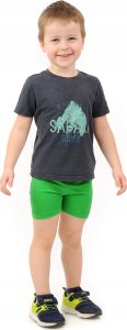 Krótkie spodenki chłopięce Kolarki dziecięce Getry 1/2 Szorty Zielone 92 3