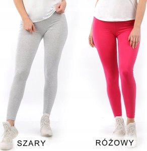 Legginsy damskie długie Polskie Getry Bawełniane Beżowe M 11