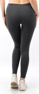 Legginsy damskie długie Polskie Getry Bawełniane Grafitowe 5XL 3
