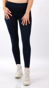 Legginsy damskie długie Polskie Getry Bawełniane Granatowe XXL 2