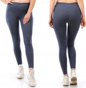 Legginsy damskie długie Polskie Getry Bawełniane Jeans S 1