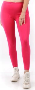 Legginsy damskie długie Polskie Getry Bawełniane Różowe XL 3
