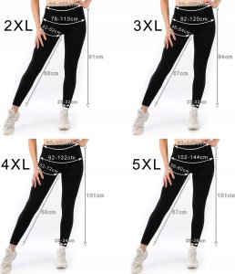 Legginsy damskie długie Polskie Getry Bawełniane Różowe XXXL 14