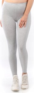 Legginsy damskie długie Polskie Getry Bawełniane Szare L 3
