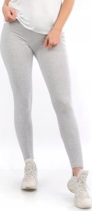 Legginsy damskie długie Polskie Getry Bawełniane Szare XXL 2