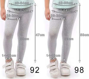 Legginsy dziecięce długie bawełniane klasyczne Jeans 152 2