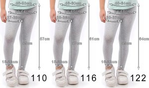 Legginsy dziecięce długie bawełniane klasyczne Różowe 92 14