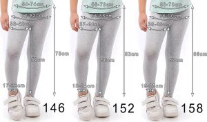 Legginsy dziecięce długie bawełniane klasyczne Różowe 92 16