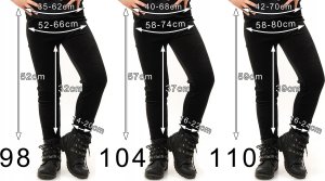 Legginsy dziewczęce Welurowe Elastyczne Spodnie Getry Welur Wrzosowe 140 11