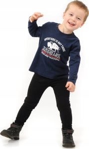 Ocieplane Getry chłopięce Długie legginsy Spodnie Czarne 116 3